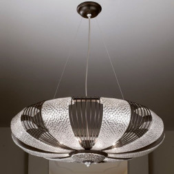 Подвесной светильник Masca Marrakech 1871/9S Corten argento/Glass 593