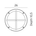 Уличный настенный светильник Norlys Rondane 537GR