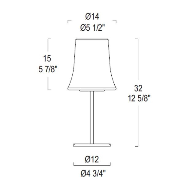 Настольная лампа Leucos CLOCHE T 0004056