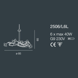 Люстра Bellart Rose 2506/L6L 01/V11