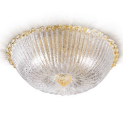 Потолочный светильник Renzo Del Ventisette &quot;Floreale&quot; PL 13825/3 DEC. Cristallo e oro