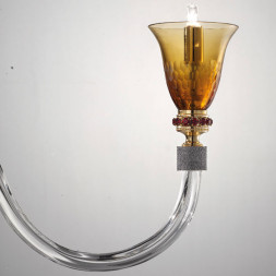 Люстра Euroluce Claire L6+6 Amber