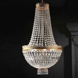 Подвесной светильник Beby Group Empire 1400/6 Light gold CUT CRYSTAL