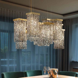 Подвесной светильник Masiero Skyline S12 G14 CUT CRYSTAL