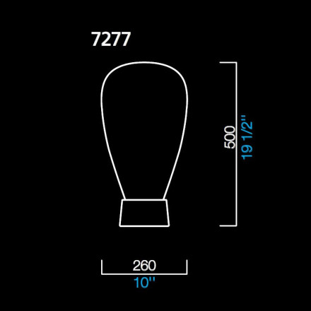 Настольная лампа Barovier&amp;Toso Lust 7277/CC