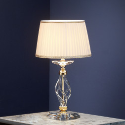 Настольная лампа Euroluce Alicante LP1 gold Clear shade