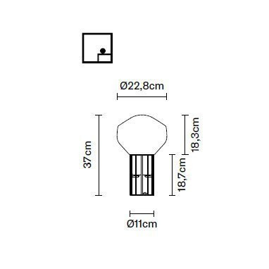 Настольная лампа Fabbian Aerostat F27 B01 41