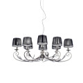 Люстра MM Lampadari Pavone 6920/8 Ovale V2556 With Organza