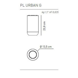 Потолочный светильник Axo Light Urban &amp; Urban mini PL URBAN G BR XX LED