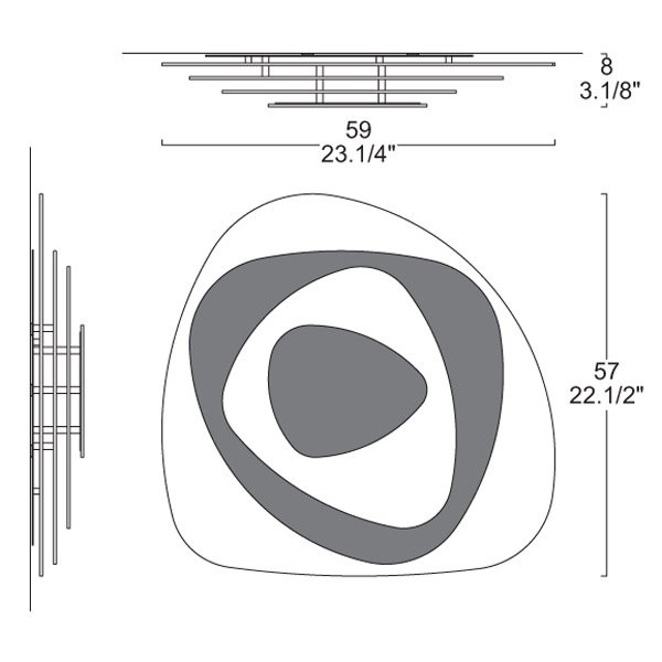 Настенно-потолочный светильник Leucos AIR 60 P-PL 0002699