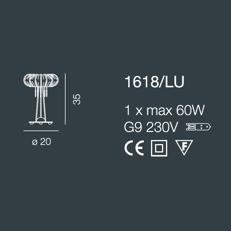 Настольная лампа Bellart Full Moon 1618/LU 05/P06