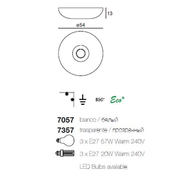 Потолочный светильник Linea Light Candy 7057