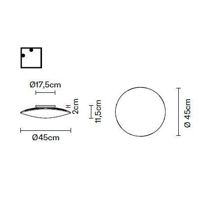Настенно-потолочный светильник Fabbian Loop F35 G01 00