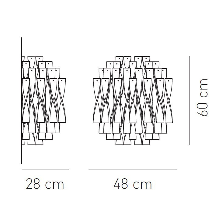 Настенный светильник Axo Light AP AURA BС APAURAXXBCCRE27