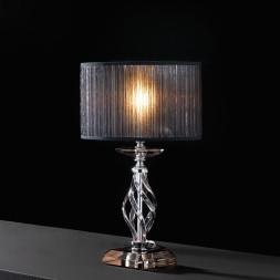 Настольная лампа Euroluce Alicante LP1 silver Fume