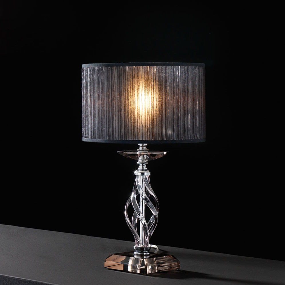 Настольная лампа Euroluce Alicante LP1 silver Fume