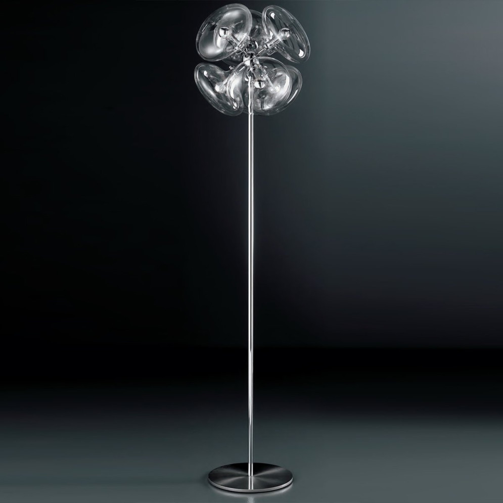 Торшер IDL Moira 366/6P chrome + CRISTALLO