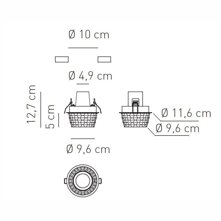 Встраиваемый светильник Axo Light Fedora FA FEDORA FAFEDORAXXXXGU1