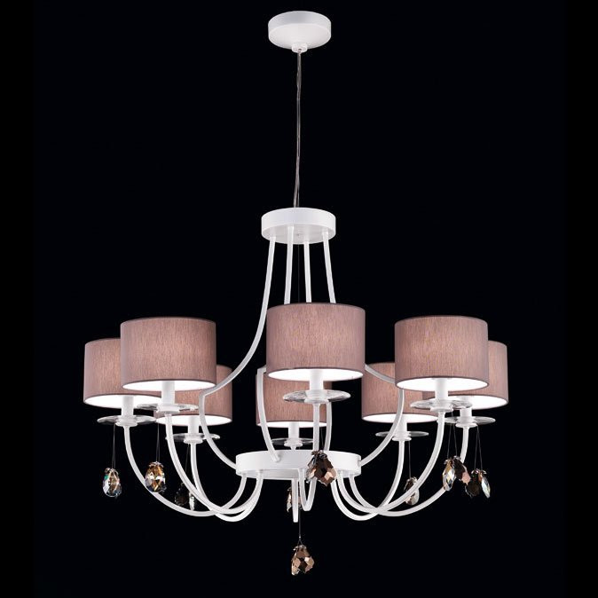 Люстра Beby Group Mon Tresor 0126B02 White Leather 01 666 SW Bronze Shade