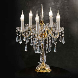 Настольная лампа Beby Group Novecento 450/5L Light gold CUT CRYSTAL