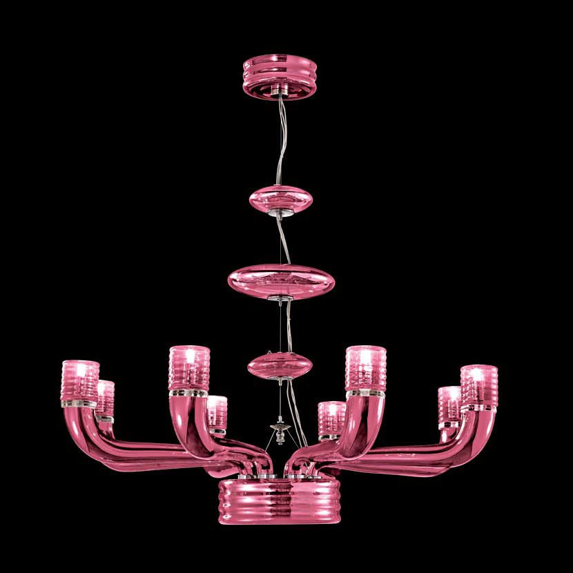 Люстра Beby Group Diadema 5450B02 Chrome Fuchsia Venice
