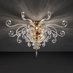 Потолочный светильник Euroluce Alicante PL4 gold Clear