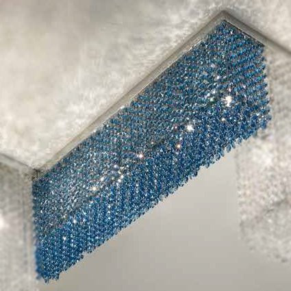 Потолочный светильник Masiero Cubo PL/LONG/D G04 SA CUT CRYSTAL