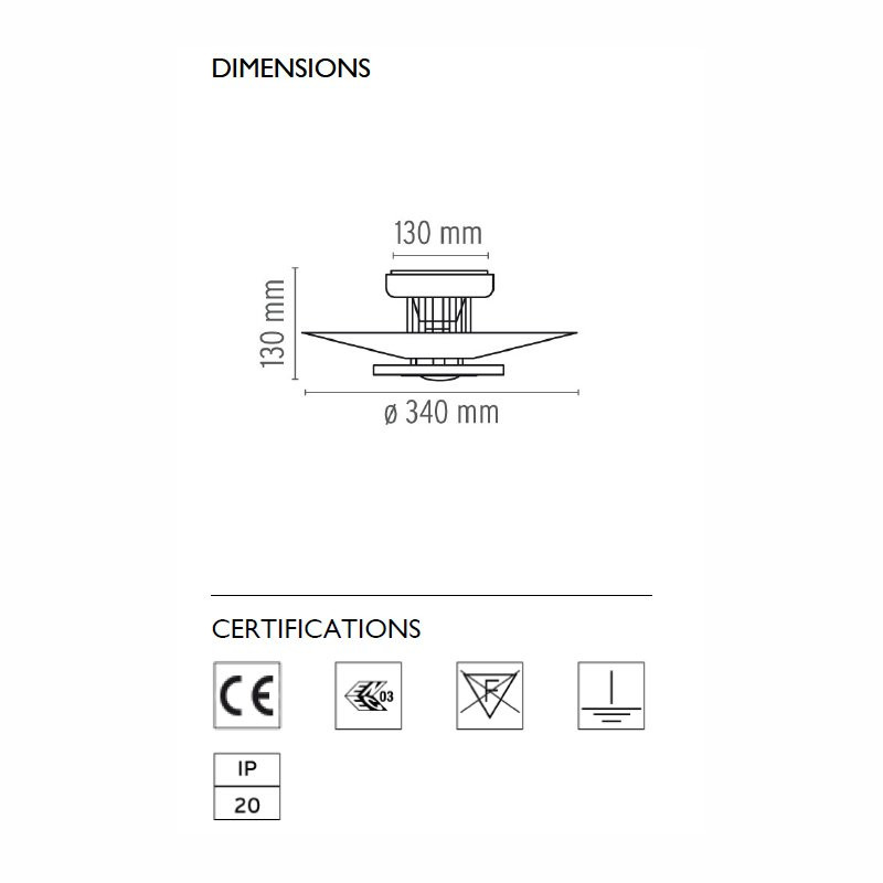 Потолочный светильник Flos Moni 1 F3801009