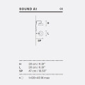 Бра Masiero SOUND A1 G12