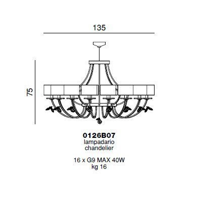 Люстра Beby Group Mon Tresor 0126B07 Light gold 1 SW Bronze Shade