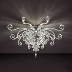 Потолочный светильник Euroluce Alicante PL4 silver Clear