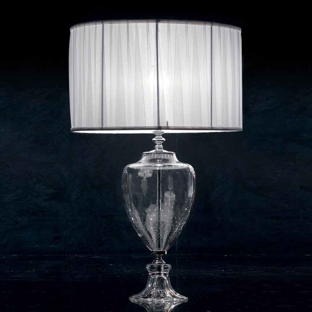 Настольная лампа Euroluce Pluton LG1 silver Transparent