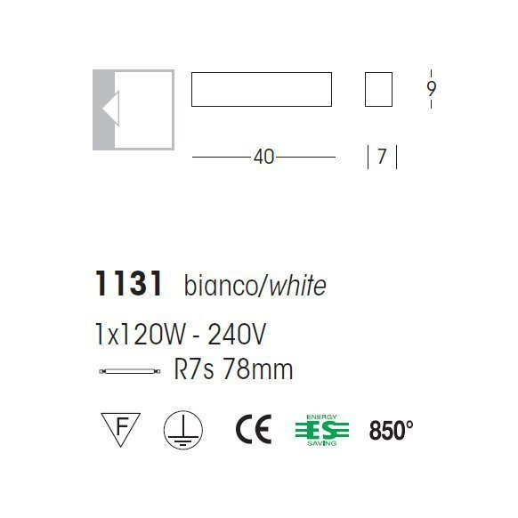 Настенный светильник Linea Light Curve 1131