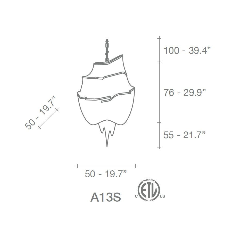 Подвесной светильник Terzani Atlantis A13S F7 C8