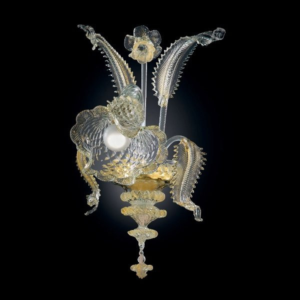Бра Vetri Lamp 87/A1 Cristallo/Oro 24Kt