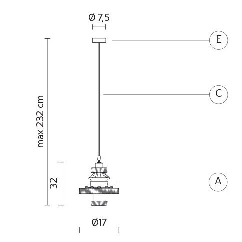 Подвесной светильник Karman Mek SE107 1R INT