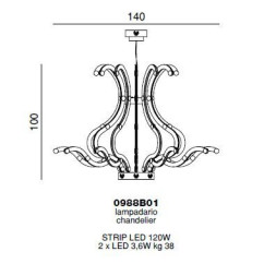 Люстра Beby Group Eclypse 0988B01 Light gold