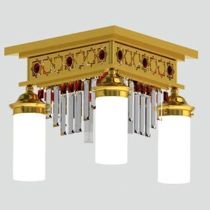 Потолочный светильник Orion Leuchten DLU 1705/3 gold rot