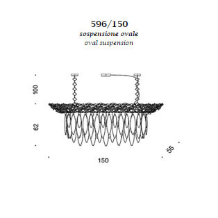 Подвесной светильник IDL Elite 596/150 bronze transparent