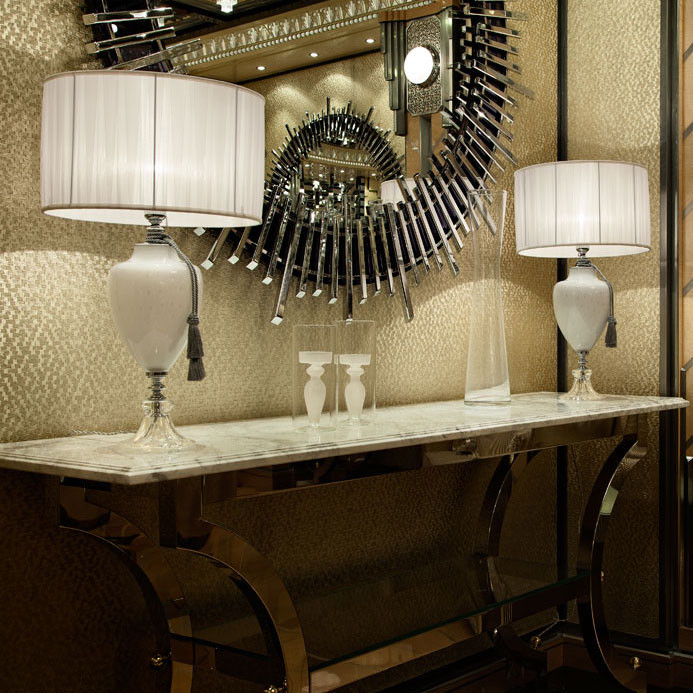 Настольная лампа Euroluce Pluton LG1 silver White