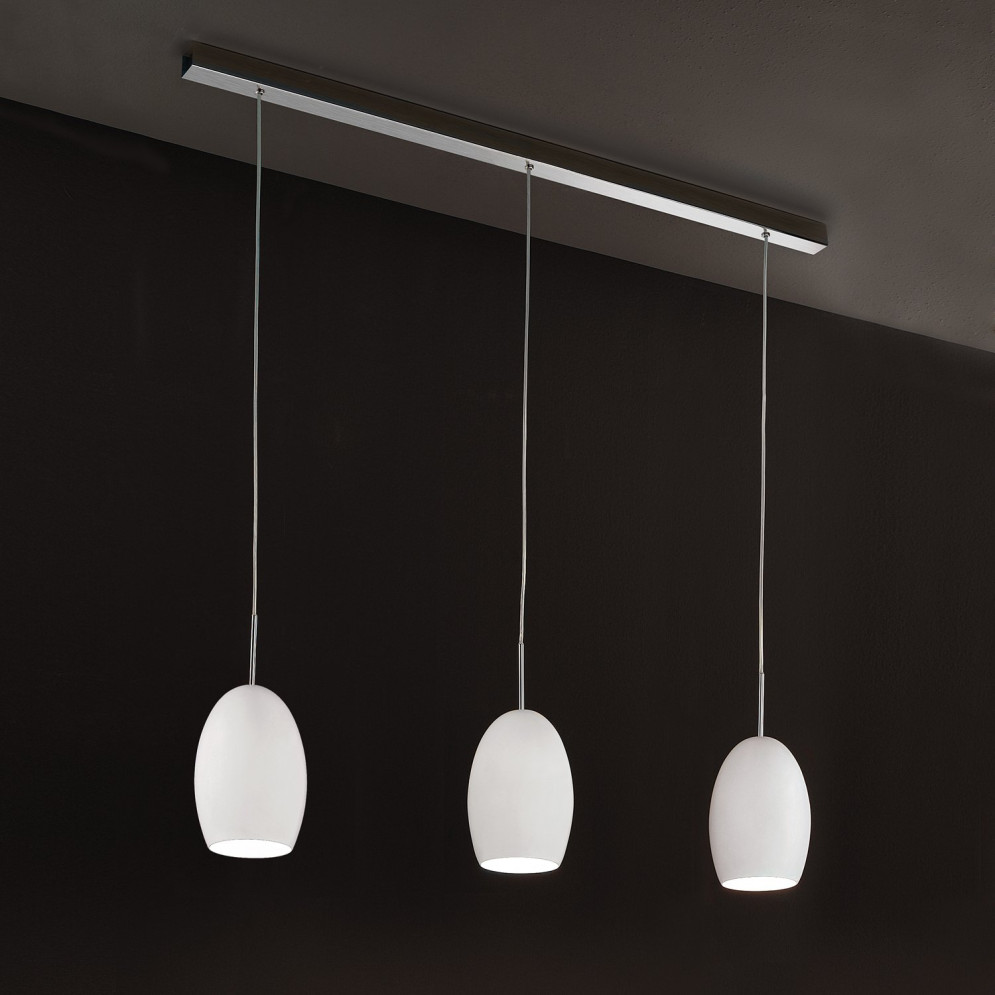 Подвесной светильник Morosini Egg SO 0164SO04BLIN x 3 + SYS-011000A