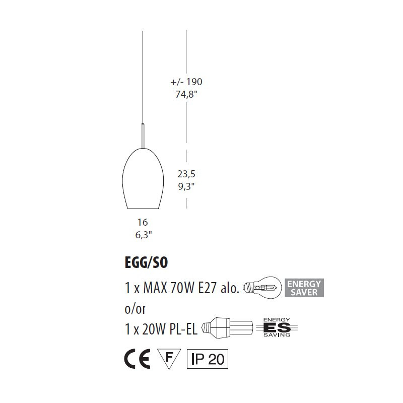 Подвесной светильник Morosini Egg SO 0164SO04BLIN x 3 + SYS-011000A