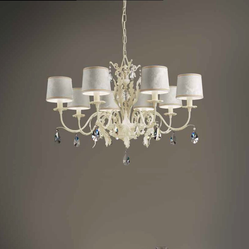 Люстра Masiero Acantia 8 V10 DAM/14/WH CUT CRYSTAL