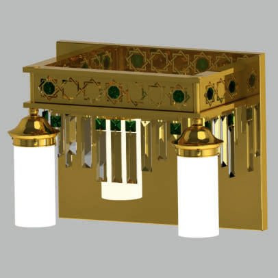 Бра Orion Leuchten WA 2-1244/2 gold grun