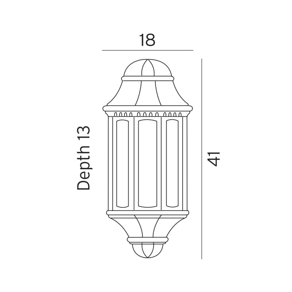 Уличный настенный светильник Norlys Genova 170W