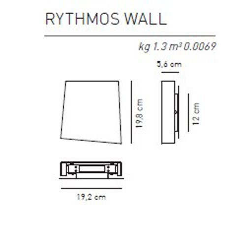 Настенный светильник Axo Light Rythmos E 1 111 9 07 1 4
