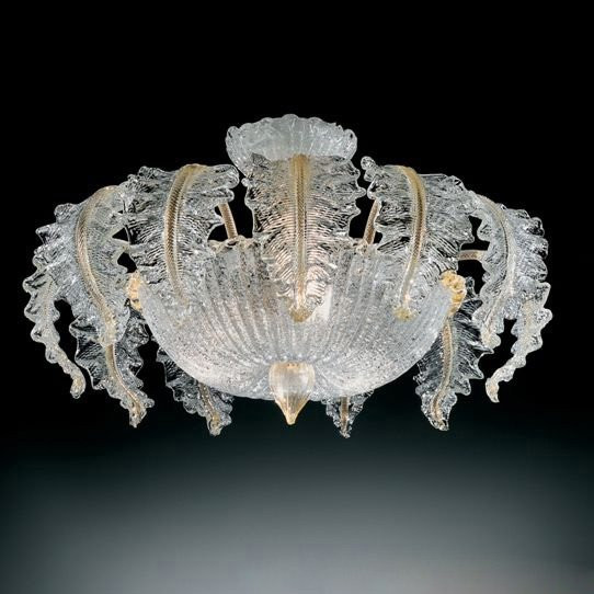 Потолочный светильник Vetri Lamp 1009/45 Cristallo/Oro