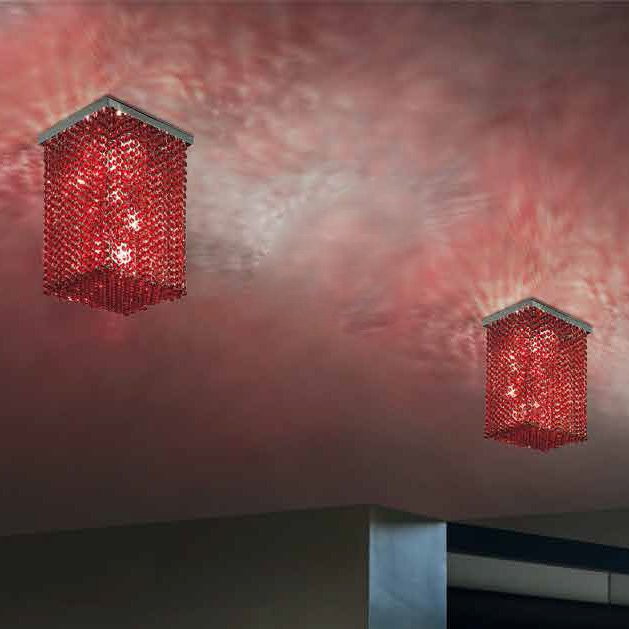 Потолочный светильник Masiero Cubo PL/SQUARE/MEDIUM 40 G04 RE CUT CRYSTAL