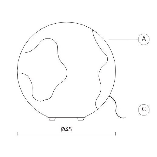 Настольная лампа Karman Ululi-Ulula M648PG