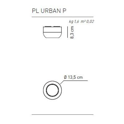 Потолочный светильник Axo Light Urban &amp; Urban mini PL URBAN P NI XX LED